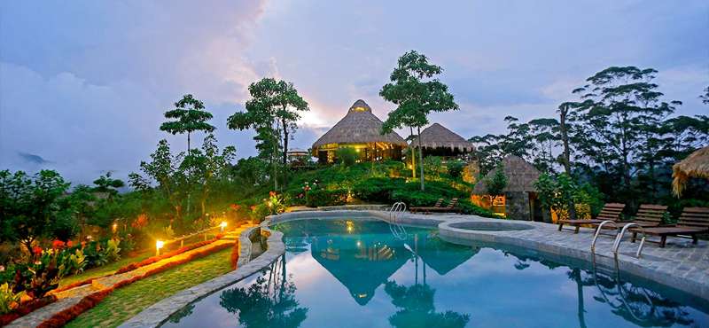 Sri-lanka-honeymoon-packages-98-Acres-Resort-Spa-Pool-view-at-night